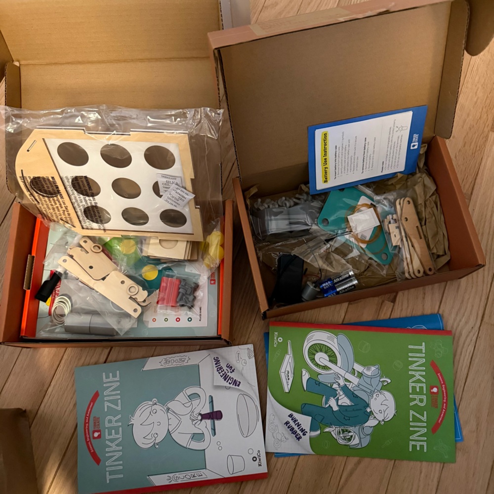 Two New KiwiCo Tinker Zine Engineering Kits - Picture 2 of 4
